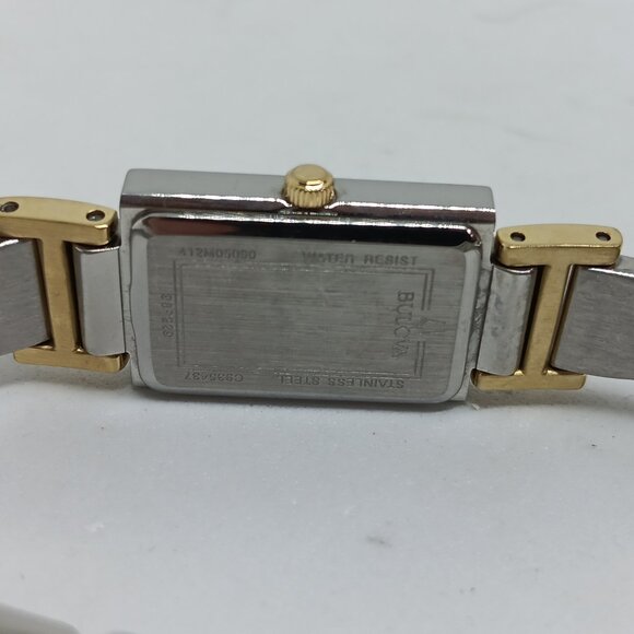 Bulova Classic 98P229 Women's 18x26mm Two-Tone S/Steel Diamond Dial Quartz Watch - Picture 8 of 11